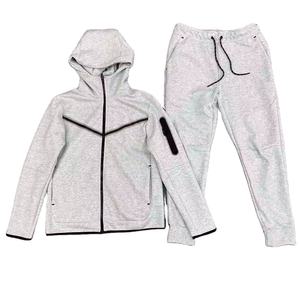 Nouvelle Collection 2026 – Ensemble Sportif Unisexe Personnalisable avec Logo, 100% Coton, Imperméable, à Capuche, Sweat-shirt et Pantalon de Survêtement Décontracté Style Streetwear - Product Image 6