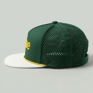 Gorra de golf snapback personalizada de 5 paneles con visera plana, bordado plano, corona estructurada, OEM ODM, proveedor de gorras con MOQ bajo - Product Image 4