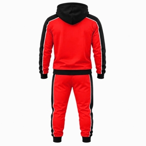 Ensemble de survêtement décontracté pour homme : sweat à capuche et pantalon de jogging – Tenue de sport deux pièces pour la gym, le fitness et l'entraînement en extérieur – Fournisseur en gros - Product Image 2