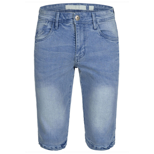 Pantalones Cortos de Mezclilla Personalizados con Logotipo, Estilo Urbano, Calidad Premium, Lavado Claro, Corte Recto Medio, Desgastado, Tallas Grandes, Casuales para Hombre - Product Image 1