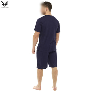 Conjunto de Camisa y Pantalones Cortos de Algodón Liso, Diseño Moderno, Producto Cómodo, Transpirable, de 2 Piezas - Product Image 4