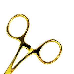 Juego de 2 Piezas de Pinzas Hemostáticas Kelly de Acero Inoxidable de Alta Calidad, Reutilizables, Color Dorado, Certificación CE, para Uso Quirúrgico - Product Image 4