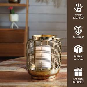 Lámparas de Boda Doradas de Primera Calidad con Elegantes Portavelas de Cristal, Ideales para Fiestas - Product Image 2