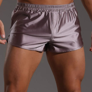 <b>Men's</b> Ice Silk Ultra-Short Shorts <b>Satin</b>-Like Triangular <b>Underwear</b> Loose Fit Elastic Waist Summer Casual Pants - Product Image 2