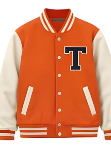 Chaqueta Universitaria Personalizada OEM ODM de Marca Privada, Chaqueta de Béisbol Universitaria de Algodón y Forro Polar de 350 g/m², Fabricante Mayorista con Logotipo Personalizado - Product Image 3