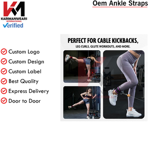 Fournisseur de sangles de cheville pour exercices de renforcement musculaire, produisant des manchettes de gym ergonomiques avec sangles robustes et quincaillerie de haute résistance - Product Image 5
