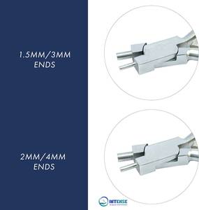 คีมจับลวดสแตนเลสขนาด 2 มม. และ 4 มม. สำหรับทำห่วงลวดและสร้อยข้อมือ เครื่องมือทำเครื่องประดับ - Product Image 5