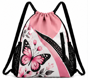 Bolsa de nailon impermeable con cordón, mochila ligera para gimnasio, deportes, viajes, escuela, eventos, bolsa de almacenamiento para regalos, entrenamiento - Product Image 6
