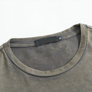 Camiseta Extra Grande para Hombre con Diseño de Apliques de Estrellas, Estilo Urbano, Manga Corta, Cuello Redondo, Tejido de Tela - Product Image 6