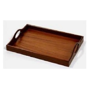 Wholesale Eco Friendly Modern Design Vintage Wood Multifunction Serving <b>Tray</b> Carved Techniques Black Metal Handle Home <b>Table</b> - Product Image 1