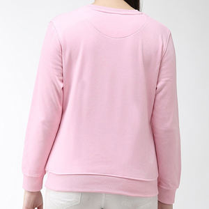 Breathable Winter Front Eco-Friendly Oversized Plus Size <b>Women's</b> <b>Sweatshirts</b> <b>Long</b> Sleeve Casual Sports 100% Cotton Wholesale - Product Image 2