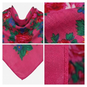 Women's Square <b>Silk</b> Scarf Floral Print Multi-Functional Fashion Accessory All Seasons - Product Image 4