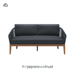 Sofá Moderno Personalizable para Exteriores, para Hoteles y Restaurantes, Impermeable, de Teca con Cuerda Tejida y Ratán, para Villas y Patios - Product Image 4