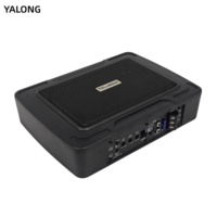 Subwoofer actif 6x9 pouces sous siège en alliage d'aluminium, haut-parleur de basses mince alimenté, bobine simple, amélioration audio automobile OEM ODM