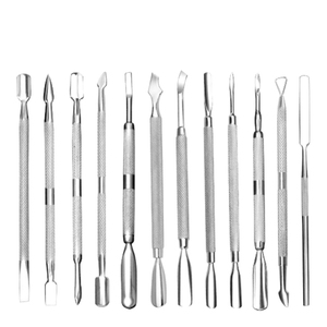 เครื่องดันหนังกำพร้าสแตนเลสคุณภาพดีเยี่ยมดีไซน์ตามหลักสรีรศาสตร์สำหรับการทำเล็บใช้ซ้ำได้ใช้สองครั้งรูปทรงที่แม่นยำอ่อนโยน - Product Image 4