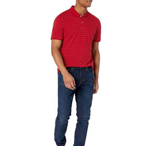 Camisa Casual de Punto Estampada Personalizada para Hombre |   Ropa Deportiva Transpirable con Estampado Geométrico de Camuflaje |   Ropa Deportiva de Poliéster y Algodón de Secado Rápido - Product Image 4