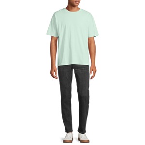 Wholesales Casual Classics Men's Combed Cotton Tall Oversized <b>Boxy</b> <b>T</b>-<b>Shirt</b> Blank Plain Unique <b>T</b> <b>Shirt</b> for Men - Product Image 6