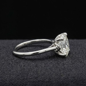 Classic Platinum ring minimalist engagement band smooth bright polish daily wear jewelry gift for modern look - Product Image 3
