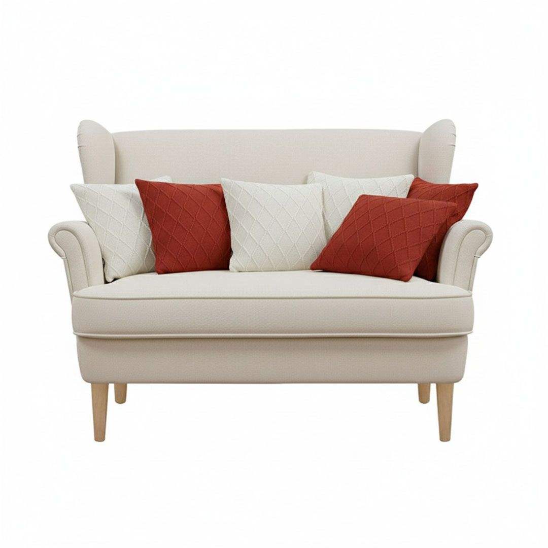 classic red and cream white Color