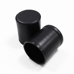 Factory Supplier Customized Logo Leather Dice Cup Customized Sample <b>Cheap</b> Price Multiple Color Leather Dice Roller Cup - Product Image 1