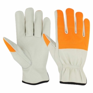 Hot Selling Assembly Work <b>Gloves</b> Durable Goat Grain Leather Soft and Comfortable Construction Safety <b>Gloves</b> with Latex Coating - Product Image 6