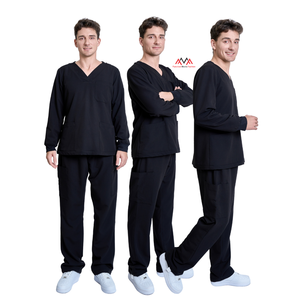 ชุดเครื่องแบบโรงพยาบาลสำหรับทันตกรรม/ร้านเสริมสวยแบบกำหนดเองโลโก้หลากสีสำหรับขัดทางการแพทย์สำหรับผู้หญิง - Product Image 4