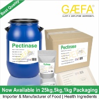 Pectinase à haute activité 10000-200000 µg, enzyme pour la clarification des jus et les applications de transformation alimentaire