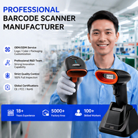 Escáner de Código de Barras OEM Inalámbrico, Lector de Códigos QR Bluetooth USB 2.4G, Fabricante