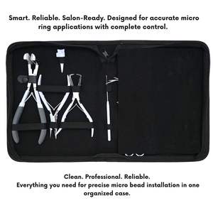 Kits d'outils pour extensions de cheveux en acier inoxydable et plastique, durables, style parfait - Sûrs, portables, couleur personnalisée, logo, emballage tendance - Product Image 2