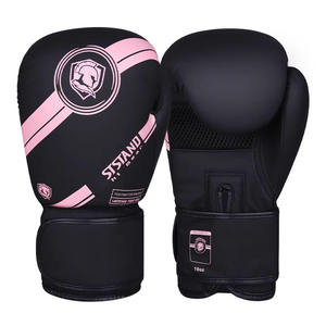Gants de boxe professionnels sur mesure, 14 oz, antidérapants pour le poignet, en cuir véritable, à lacets, pour l'entraînement - Product Image 4