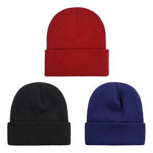 Gorro de Punto Personalizado Unisex de Color Sólido, 100% Acrílico, Gorro de Invierno de Estilo Casual para Adultos, 56-58CM, Gorro de Punto ODM OEM - Product Image 2
