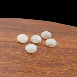 Cuentas de Nácar Blanco Planas de 3x4mm, Cuentas de Concha y Coral para Collar Tasbih, Cuentas de Oración, Artesanía Natural - Product Image 3