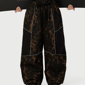 Pantalon de ski imperméable coupe-vent à fermeture éclair pour homme, pantalon de neige unisexe thermique d'hiver pour activités de plein air, pantalon cargo oversize streetwear - Product Image 3