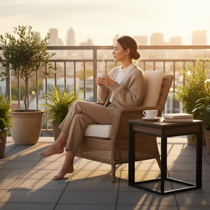 Ensemble de tables d'appoint gigognes élégantes |   Tables d'appoint modernes et peu encombrantes avec structure robuste pour salon, chambre et bureau - Product Image 3