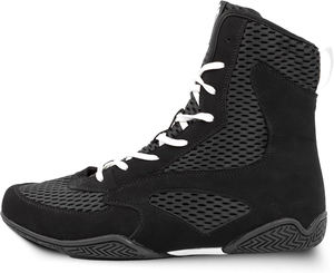 Zapatos de Boxeo Profesionales para Gimnasio y Fisicoculturismo para Hombre, Material de Cuero, Flexibles, con Cordones, Marca Podarcek, Modelo APS - Product Image 4