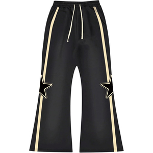 Pantalones Deportivos Anchos con Panel de Estrellas Personalizados Glory, Estilo Y2K, Corte Holgado, para Hombre y Mujer, Ropa OEM - Product Image 1