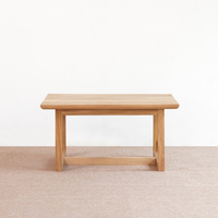 Table basse en teck moderne, design mid-century, meubles de salon, structure durable, finition naturelle, facile à nettoyer