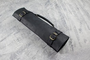 Bolsa de Chef Profesional de Cuero Vacuno, Resistente a Olores, de Alta Resistencia y Cómoda, para Guardar Cuchillos, Organizador de Viaje LSKR-0109 - Product Image 5