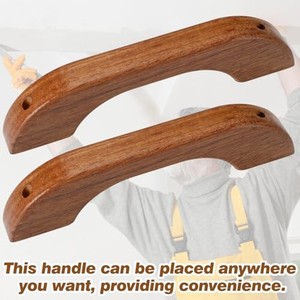 Teak Wood Curved Ergonomic Cabinet Handles Wholesale | Moradabad - Product Image 3