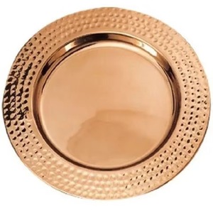 Assiette décorative artisanale en cuivre gravée, style arabe, vintage, pour service, vaisselle de luxe, article cadeau - Product Image 4