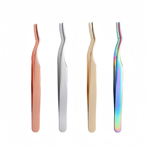 Pinzas Aplicadoras de Pestañas Postizas de Acero Inoxidable de Fábrica, Herramienta de Precisión para Extensión de Pestañas - Product Image 1