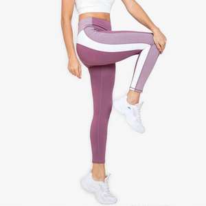 Leggings de yoga de cintura alta de nailon de secado rápido para mujer, pantalones de yoga con efecto levanta glúteos para gimnasio y entrenamiento. - Product Image 5
