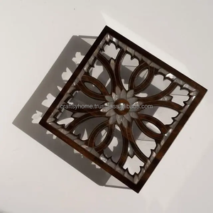 Wholesale OEM Transparent Office Bins Durable Lacquer Finish Wooden Storage <b>Container</b> <b>Box</b> Dishwasher Safe MOP Inlay Floral - Product Image 4
