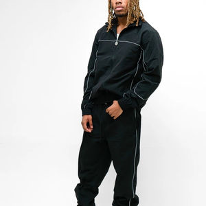 Ensemble de survêtement pour homme de qualité supérieure, personnalisé, pantalon de survêtement d'entraînement, coupe-vent 100% nylon, tenue de sport, hiver, décontracté, imprimé, séchage rapide - Product Image 1