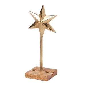 Modèle d'arbre de pin fini or objet de Noël décoratif vente chaude arbre de Noël accent abstrait sculpture en métal pour la déco de vacances - Product Image 3