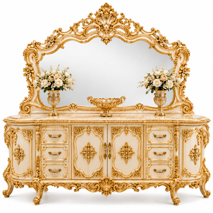 Luxury Dual Hand Carved <b>Dining</b> <b>Table</b> Set French Provincial <b>Dining</b> <b>Table</b> Set Manufacturer and Exporters Custom Furniture for Home - Product Image 5