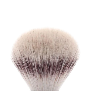 Pinceau à raser pour homme en poils synthétiques avec manche en bois, logo personnalisé OEM, faible MOQ, végan, pour le soin masculin, outil de rasage doux en poils naturels - Product Image 2