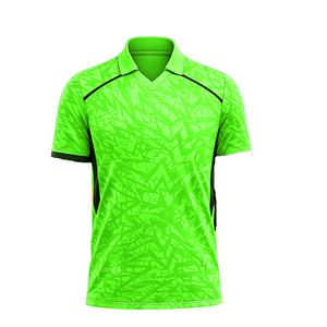 Maillot de football à manches courtes pour homme, imprimé géométrique corail, en polyester anti-humidité, col rabattu, coupe classique, vêtement d'été - Product Image 6