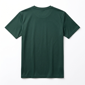 T-shirt décontracté pour homme Dumela, vert olive, manches courtes, col rond, uni, séchage rapide, respirant, anti-plis, 100 % polyester tricoté, coupe ajustée - Product Image 2