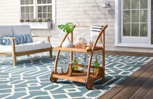 Chariot de service catalan avec roues, doté d'un cadre stable et de roulettes faciles à déplacer pour des tâches de service intérieur flexibles - Product Image 3